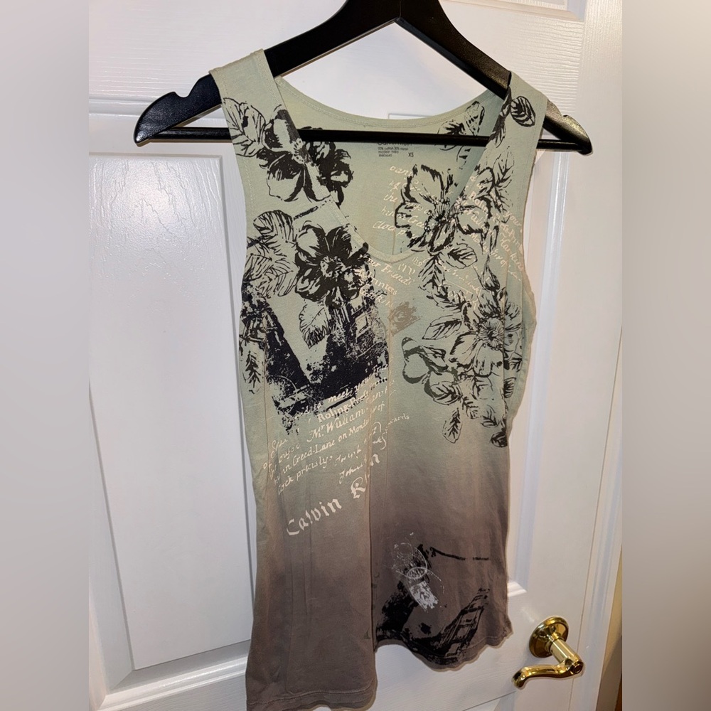 Calvin Klein Ombre Tank Top, Size XS